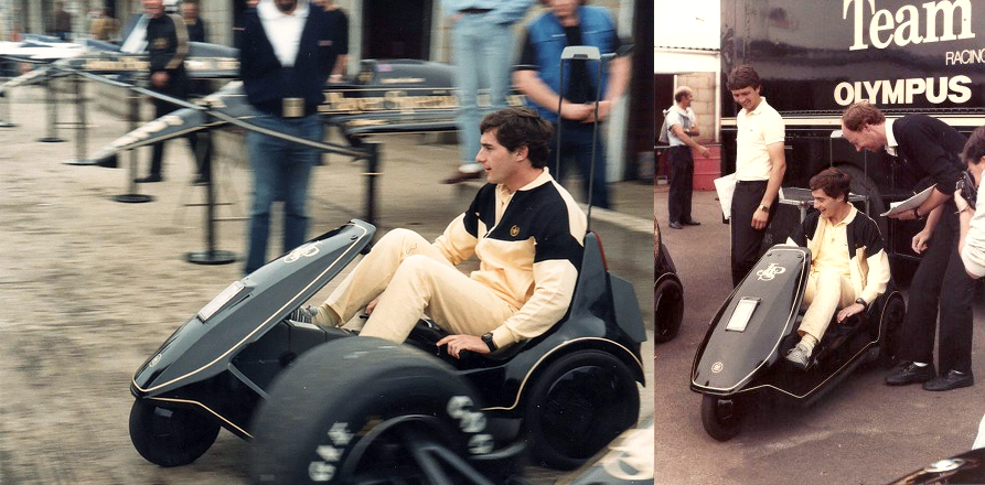 AYRTON SENNA SINCLAIR C5 1985